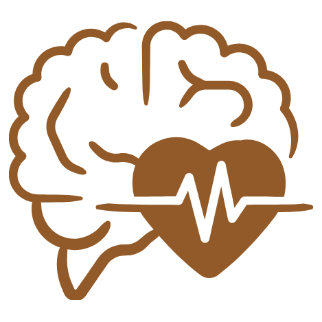 Ícone representando alma humana e tecnologia de ponta