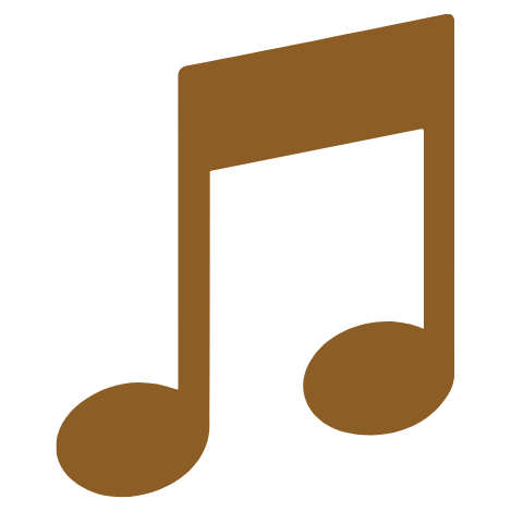 Ícone de nota musical representando a criação e produção da canção