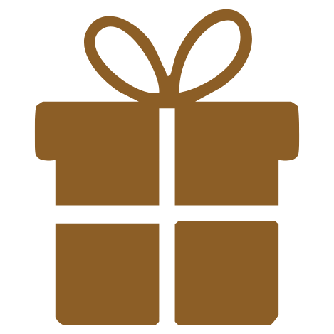 Ícone de presente representando a entrega inesquecível do kit